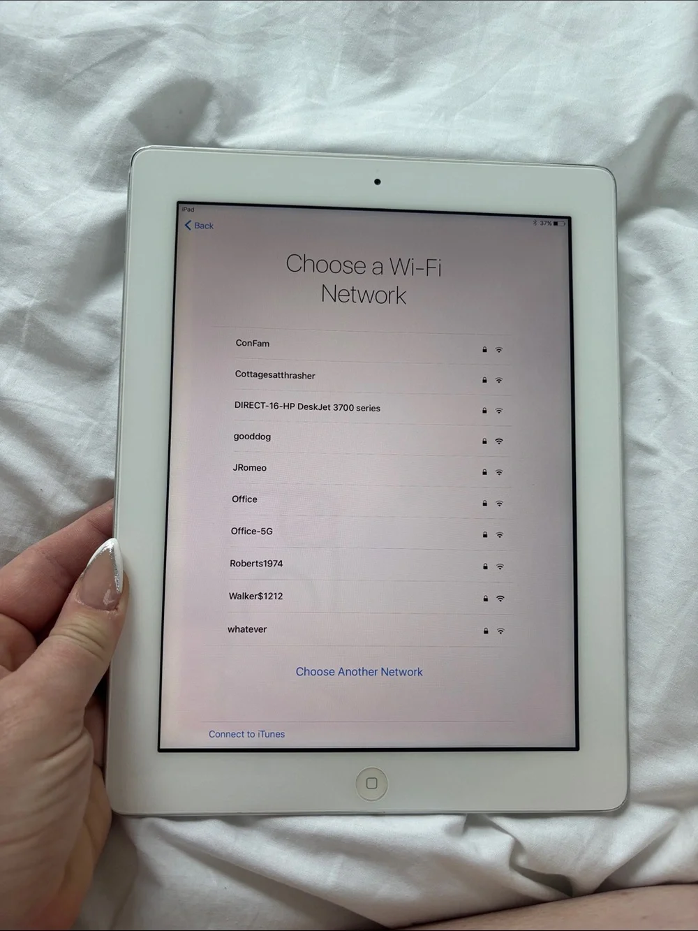 Apple iPad White Front Tablet